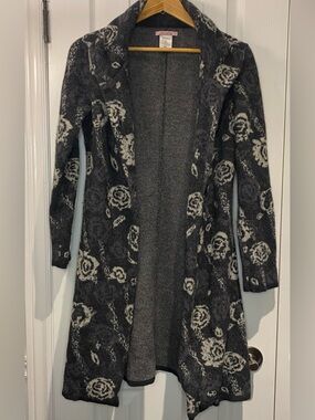 Vintage cozy knit wool blend coat